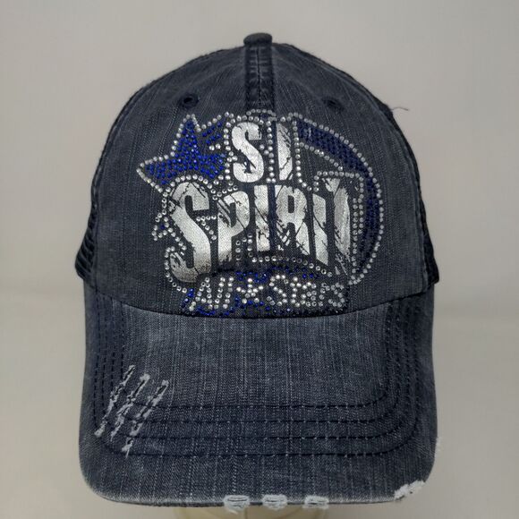 SI Spirit All Stars Women's Strapback Mesh Back Hat Blue OSFAS Shiny Graphic - Picture 3 of 11